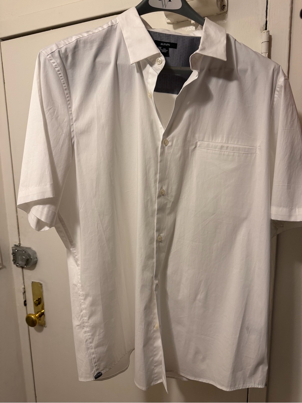 Alfani Mens Short Sleeve Shirt